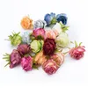 2pcs 6cm Fake Plant Silk Roses Head Flower Wall Wedding Home Decor Accessories Diy Scrapbook Christmas Wreath Artificial jllJAZ