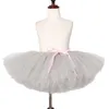 Skirts Gray Girls Tutu Skirt Fluffy Handmade Children Tulle Kids Ballet Dance Pettiskirt Baby Girl Birthday Party 1146830535