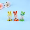 Party Decoration 3pcs Easter Arts Crafts Eggs Shape Ornament Home Kindergarten Kids Gifts Toys(4x6cm Color Ran