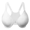 Drop 80 85 90 95 100 105 110 115 C D E F G Chiusura anteriore bianca Reggiseno con ferretto sexy Donna Coppe sottili Lingerie di grandi dimensioni 210623