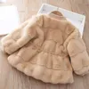 Großhandel und Einzelhandel Mädchen-Kunstpelzmantel 2021 Herbst-Winter-Neuer Nerz-Samt Ihre Taille Warm Top Freizeitjacke Mode Kinderkleidung