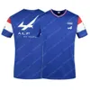 2021 seizoen Motorsport Alpine F1 Team A Racing Auto Fan T-shirt Blauw Zwart Ademend Jersey Teamline Korte Mouw Shirt Kleding H1020