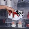 6pcs 플라스틱 상자 스토리지 투명 신발 상자 주최자 서랍 현대 주최자 상자 저장 상자 저장 상자에 대 한 컨테이너 신발 210309