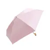 Niedlicher Strand-Sonnenschirm mit Holzgriff, UV-Kaninchenkopf, fünf faltbare Taschenschirme, Regen, für Damen und Mädchen, Geschenkideen UPF50+