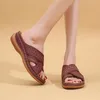 Slippers 2021 Summer Style Women's Fashion Solid Color Round Head Heel Heel Keel Non-Slip Outdoor Wholed Advict