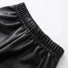 Dzieci Dziewczyny Legginsy Zimowe Ciepłe 3 4 6 8 10 12 lat Nastoletnie dzieci Plus Velvet Black Fleece Skórzane spodnie dla dziecka 210529