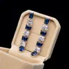 CINDY XIANG 2 Colors Availabe Cubic Zirconia Long Stud For Women Small Square Earrings Beautiful Wedding Pin Good Gift