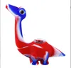 Cool Dinosaur 5inches Silicone Smoking Pipes Tobacco Oil Burner Dab Rigs Animal Hand Pipe For Dry Herbal with Glass Heady Beaker