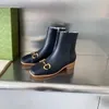 Mulheres Cadeia Chelsea Botas de Couro e Monolith Ankle Botas Militares Inspiradas Botas de Combate Nylon Bolsa Andeia ao tornozelo com cinta com caixa