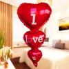 Décoration de fête I Love U ballon ballons coeur rouge décorations de saint valentin et idée cadeau pour lui ou son anniversaire de mariage