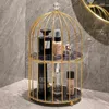 Iron Art Nordic Style Bird Cage Rack Rack Rossetto Profumo Cosmetic Skin Cura del prodotto Stoccaggio PRODOTTO Tabella di rifinitura 211102