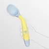 Ensembles de vaisselle Cuillère en silicone pour bébé Ensemble d'ustensiles Auxiliaire Enfant en bas âge Apprendre la formation Manger Fourchette souple pliable Vaisselle pour enfants en bas âge