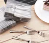 1000pcs 3.9" Plastic Disposable Mini Silver Fork 10CM Cake Tasting Dessert Cake Fork For Wedding Party Suplies SN1941