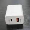 Caricatore rapido da muro per telefono Ricarica rapida QC 3.0 Porta USB tipo C PD18W Spina EU/US/UK Adattatori portatili universali per telefoni cellulari