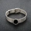 Usine de haute qualité toute large grand 19cm diamant Bracelet Rose Or Argent 316L En Acier Inoxydable mariage Amour Bijoux Femmes Men265H