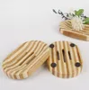 Soap Dish Tray Holder Bamboo Wooden Soaps Storage Natural Rack Plate Boxes Container for Bath Shower Bathroom tool