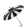 10 sztuk Princess Sun Parasol Red / Black Stripe Pagoda Parasol Wedding Sun Parasol Parasol Parasol Hurtownie Copa de Rebote