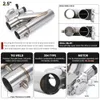 Universal Muffler Stainless Steel 304 2.25" /2.5" /3.0" Electric Exhaust Downpipe Cutout E-Cut Out Dual-Valve 1 in 2 Remote Wireless