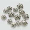 Alloy Bottom Support Tillbehör DIY Handgjorda Pärlstav Spacer Tibetansk Silver Flower Receptacle DADWZ043 Spacers