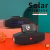 Solar Charge Bluetooth Seeper Portable Plantes مع Flashlip FM Radio Stereo Wireless Speakers تدعم TF USB Music Player Outdoor Soundbox