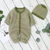 Autumn Winter Baby Boys Clothes Christmas Rompers For Girls Knit Jumpsuit born Romper Infant Clothing Warm Hat 220211