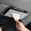 Bling Car Sun Visor Box PU Leather Tissue Case Hand-Made Sparkling Crystal Auto Napkin Holder For Women