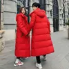 Coed Winter Cold resistant Down Jacket -30 High Quality Men's Women X-LongWinter) Warm Fashion Brand Red Parkas 5XL 211216