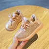 AOGT Spring/Autumn Baby Girl Boy Toddler Infant Rhinestone Sneakers Coconut Soft Comfortable Kid Shoes 210312