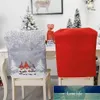 Cadeira de natal Capas de Papai Noel Chapéu de Natal Cadeira de jantar traseira Cobrir Table Party Decor Ano Novo Festa de Festa de Fábrica Preço Especialista Qualidade Mais Recente