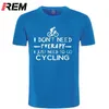 REM到着男性夏のファッションTシャツバイカーサイクルプリントOネックTシャツ男性ショートスリーフTシャツ210722