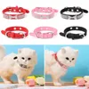 Dog Obroże Smycze zamszowe Skórzane Rhinestone Diamante Collar Soft Bling Cat Puppy Small Pet