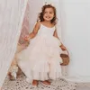 Pricness Party Sommer Kleider Für Mädchen Kinder Aushöhlen Elegante Geburtstag Tutu Sling Tüll Kleidung Hochzeit 220309