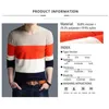 TFETTERS Brand-sweater Autumn Men's Long Sleeve T-shirt V-neck Slim Sweaters Knitted Striped Bottom Shirt Large Size M-4XL 210818