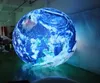 イベントの装飾のための2Mのぶら下がったLEDの膨脹可能な地球のボール巨大な膨脹可能な世界のボール