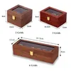 Uhrenboxen Hüllen 2/3/6 Gitter Holzkiste Halter Organizer Aufbewahrung Retro Fall Frauen Männer Uhren Schmuck Display Geschenk Hele22