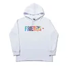 Colorful Trendy Friends Hoodie Men's and Women's Same Style Lovers Loose High Street Big v