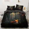 3D Bedding Sets Animal Fox Duvet Quilt Cover Set Comforter Bed Linen Pillowcase King Queen Full 265*230 230*230 Home Texitle 210316