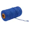 Garn, 100 m, gedrehtes Seil, 100 % Baumwolle, bunte Schnur, Makramee-Schnur