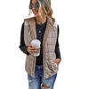 Vente Mode Simple Couture Peluche Double Face Porter Gilet Femme Casual Lady Deux Façons Automne Hiver Manteau Blanc Réservoir 210915