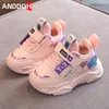 Boyutu 21-30 çocuk rahat sıcak sneakers erkek ve kızlar için Unisex nefes yürümeye başlayan ayakkabı kız çocuk ayakkabı bebek sneakers 210312