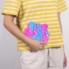 Fidget Toys Bear Push Bubble Fashion Cross body Shoulder Bag Handbag Autism Needs Sensory Squeeze Stress Reliever Adult Kids Gift