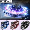 Orijinal Flynova Mini Uçan Oyuncak Gyro Rotator Drone UFO LED Parmak Sinek Spinner Döner Noel Hediyesi