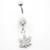 2 cores Aço inoxidável Piercing Jewelry Belly Butrind Navel Rings Dangle Charm SS 20pcs9160183