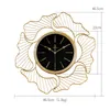 Relógios de Parede Estilo Chinês Ginkgo Leaf Clock Simplicidade moderna Uma sala de estar relógio de bolso originalidade de luz extravagante