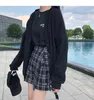 Höst och vinter Hög midja Shorts Kjolar Kvinnor Koreansk Preppy Style Girl School Plaid Shorts Womens 210712