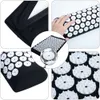 With bag Acupressure mat yoga mat pain relieve body back neck massage mat nature massager cushion massage rug with carry bag 201201006024