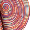 Table Mats & Pads Braided Colorful Round Place For Kitchen Dining Runner Heat Insulation Non-Slip Washable Fall Placemats Set Of 6Mats