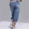 summer women jeans harem pants loose trousers for denim s 100kg 210720