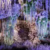 200CM hortensia vigne guirlandes de mariage Plnats pour Scrapbooking maison salle de bain décoration accessoires fleurs artificielles en gros