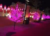 1,5m 1,8m 2m Glänsande Led Cherry Garden Decorations Blossom Tree Lighting Vattentät Trädgård Landskap Dekorationslampa för bröllopsfest Julförsörjning